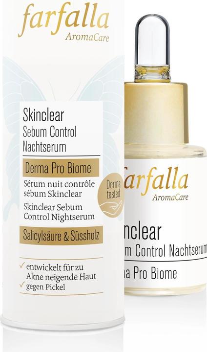 Actual product image Farfalla Skinclear Sebum Control Night Serum Pip Fl 15 ml (15 ml)