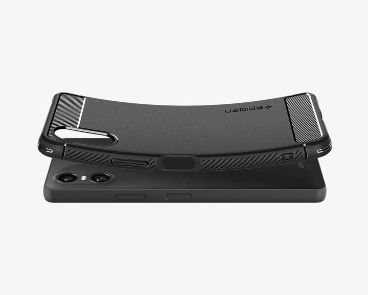 Produktbild Spigen Rugged Armor Hülle für Sony Xperia 10 VI – mattschwarz (Sony Xperia 10 VI)