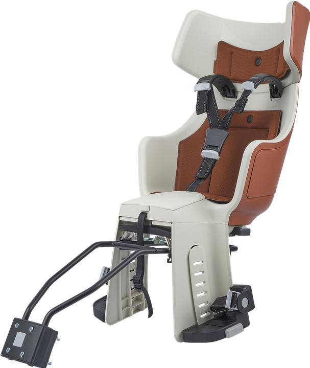 Actual product image bobike Exclusive Tour Plus LED - frame-mounted bike seat Cinnamon brown