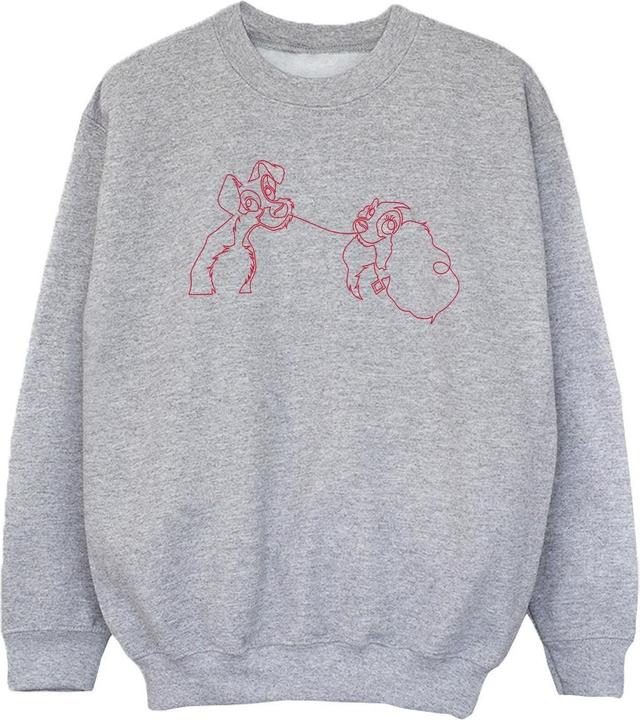 Produktbild Disney Lady And The Tramp Spaghetti Outline Sweatshirt Mädchen (104)