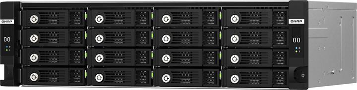 Actual product image QNAP TL-R1620Sdc, 16-bay, 3U, rackmount, SAS, JBOD, expansion enclosure with SAS expander, 12