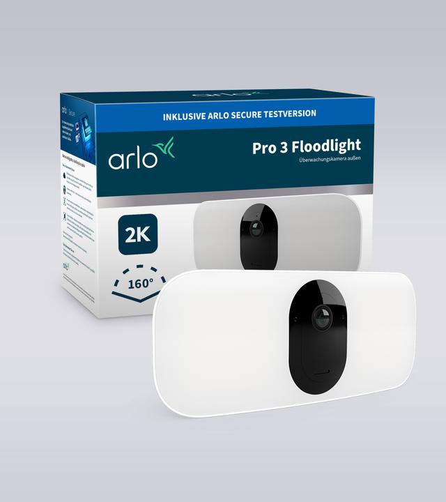 Actual product image Arlo Pro 3 Floodlight camera, white (2560 x 1440 Pixels)