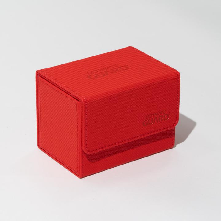Actual product image Ultimate Guard Card Box XenoSkin Sidewinder Monocolor 80+ Red