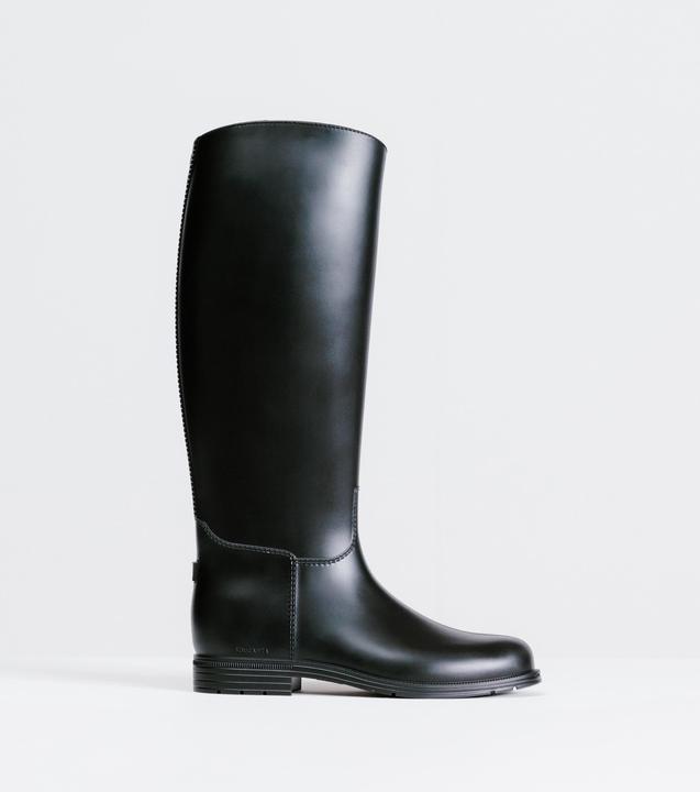 Image du produit Fouganza Bottes d'équitation synthétiques femme/homme - 100 noir (37)
