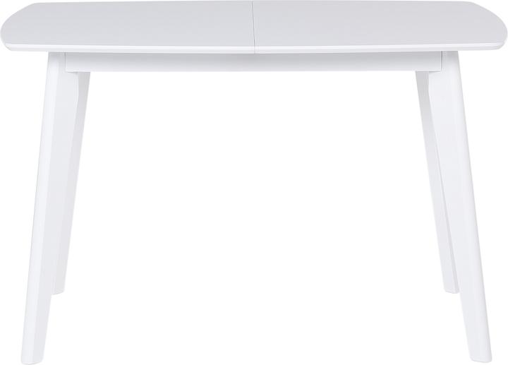 Produktbild Beliani Esstisch weiss 120/160 x 80 cm ausziehbar SANFORD (90 x 90 x 75 cm)