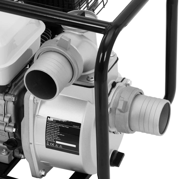 Produktbild MSW Wasserpumpe Schmutzwasserpumpe Benzin Motorpumpe 7 PS 3600 U/min 60 m³/h (Schmutzwasserpumpe)