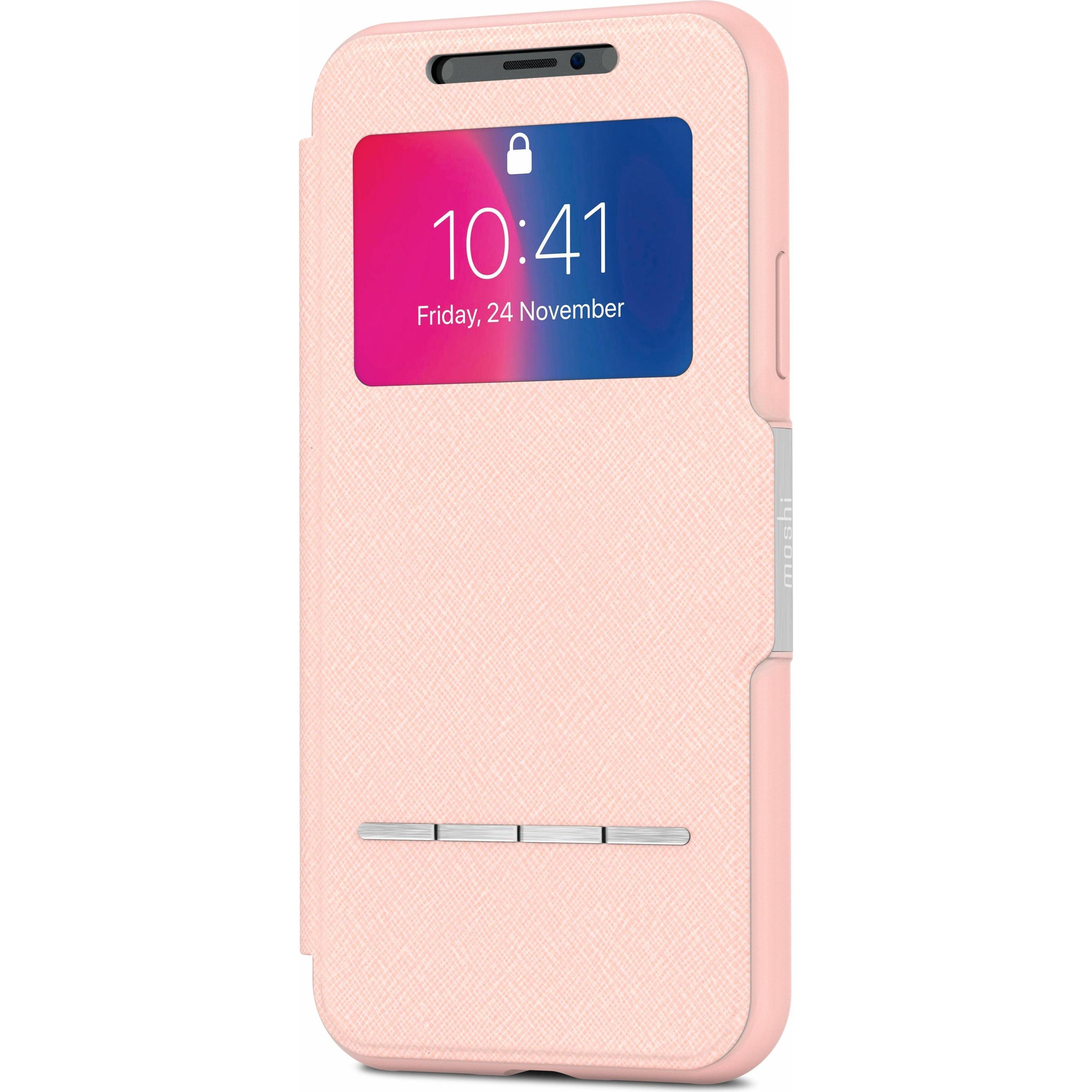 Moshi SenseCover (Apple iPhone X), Smartphone Hülle, Pink