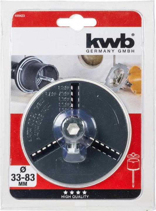 Produktbild kwb Lochsägenteller 33 - 83 mm (33 mm, 63 mm, 67 mm, 73 mm, 83 mm)
