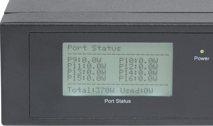 Actual product image Intellinet 16-port Gigabit Ethernet PoE+ switch with 2 SFP ports and LCD display (PoE+/PoE) 370 W Endspan 19 (16 Ports)