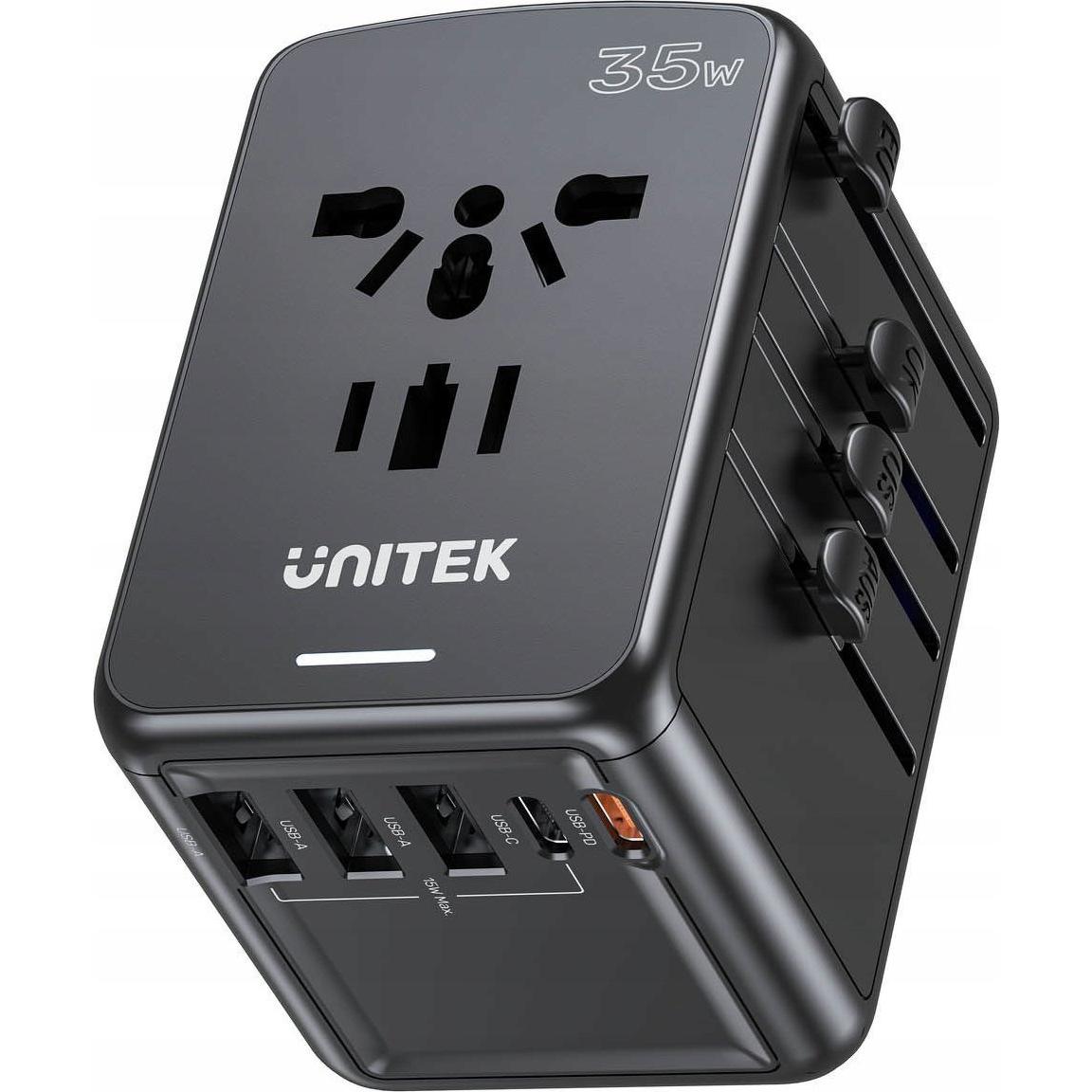 Unitek riad EU/US/UK/AUS PD 35W Travel Charger (35 W), USB Ladegerät