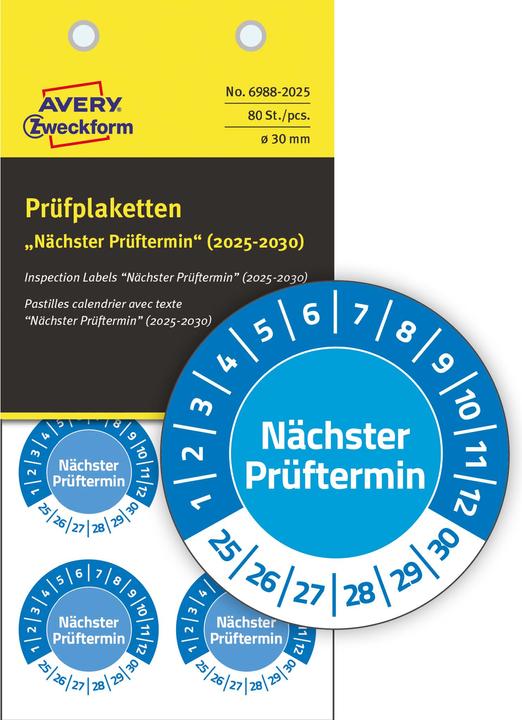 Image du produit Avery Plaquettes de contrôle