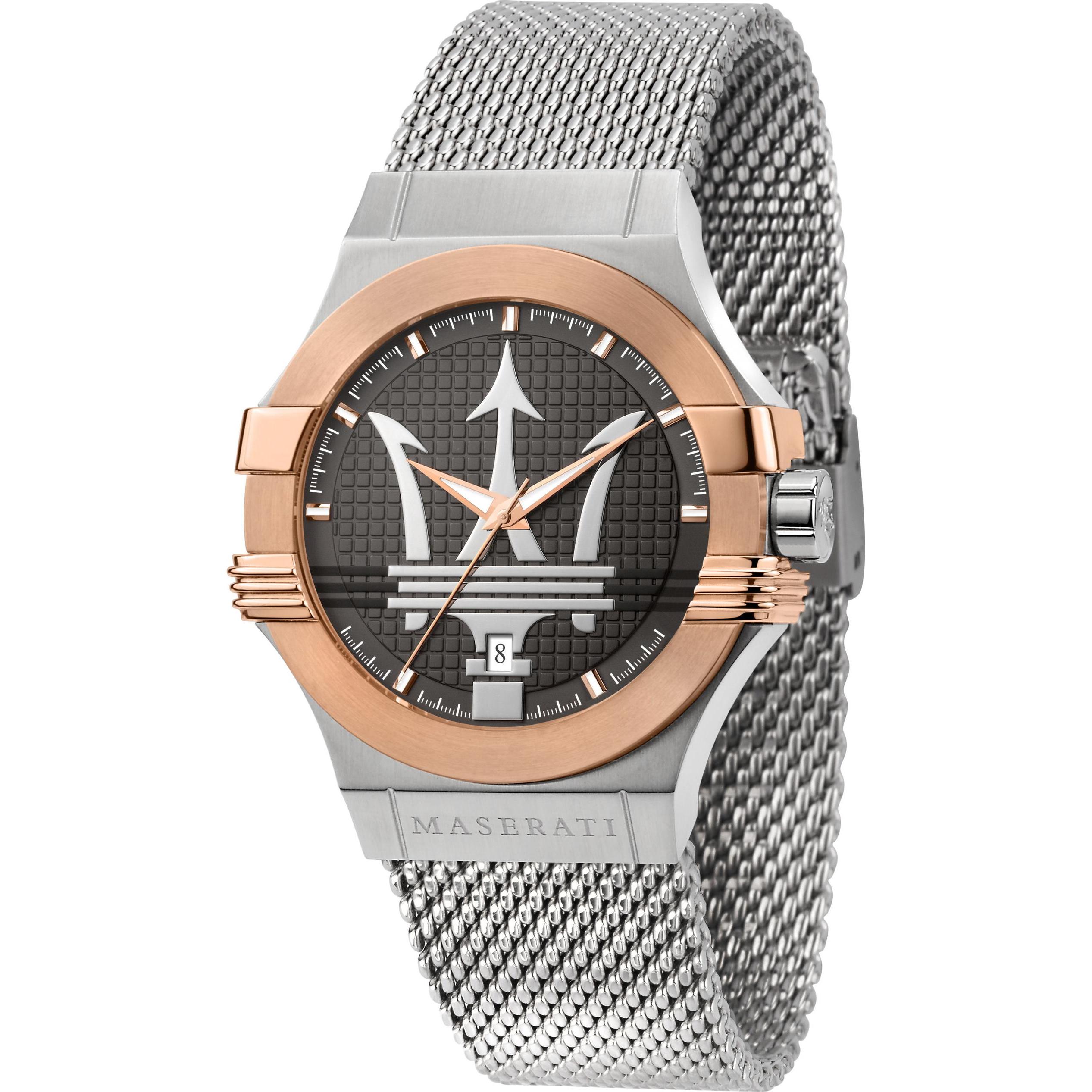 Thumbnail - Maserati, Armbanduhr, Potenza, Silber, (Analoguhr, 40 mm)