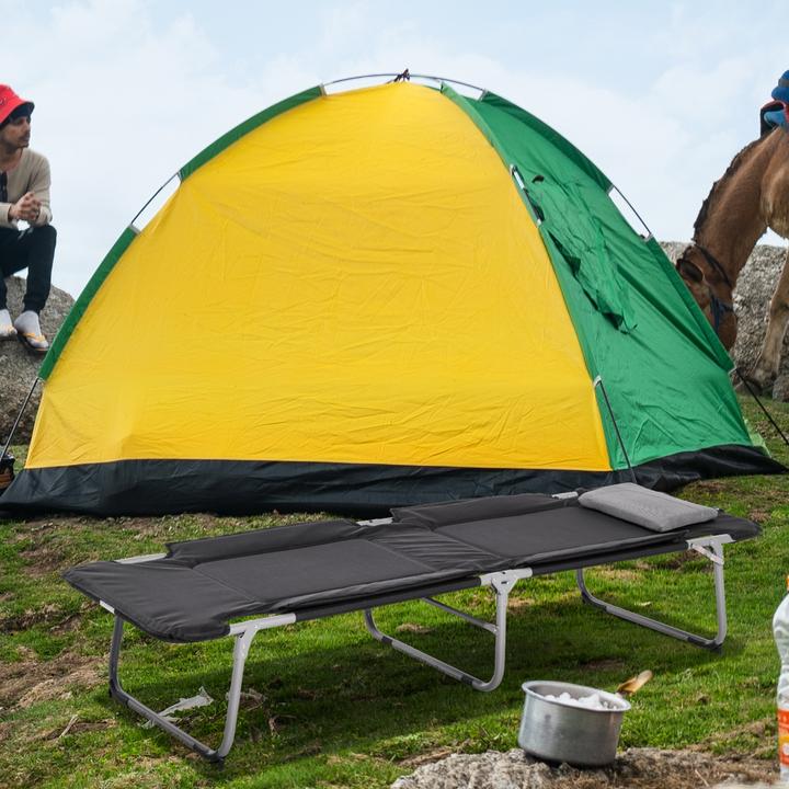 Actual product image Outsunny Camping bed with non-slip feet