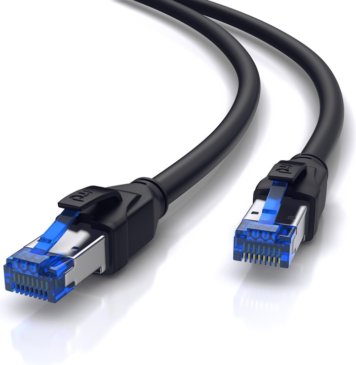Actual product image Primewire CAT 8.1 Network Cable 40 Gbits - LAN Cable Patch Cable - CAT 8 Gigabit Ethernet Cable - RJ45 Plug (S/FTP, CAT8.1, 2 m)