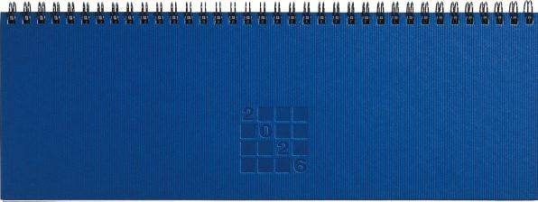 Produktbild Simplex Tisch-Querkalender Septant 30.7 x 10.5 cm, 2026, Blau (29 x 10.5 cm, Deutsch)