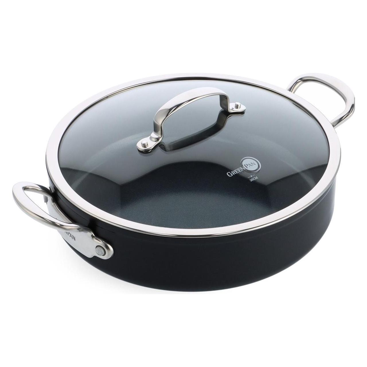 GreenPan Craft Padella Da Chef In Ceramica Antiaderente Da 20 Cm/2 Litri, Senza PFAS, Adatta All Induzione Lavabile In Lavastoviglie Adatta Al Forno 92955056