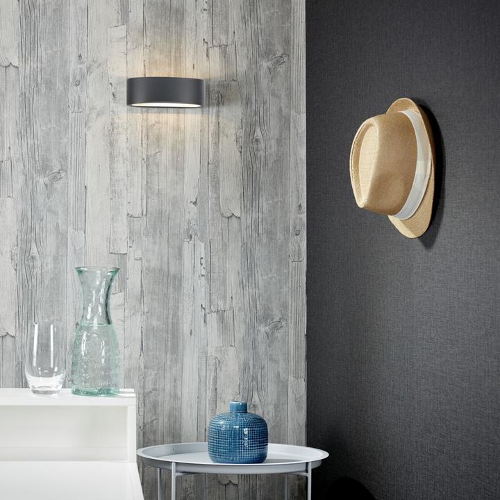 Actual product image famlights LED Wall Light Sharp Aluminium in Anthracite (828 lm)