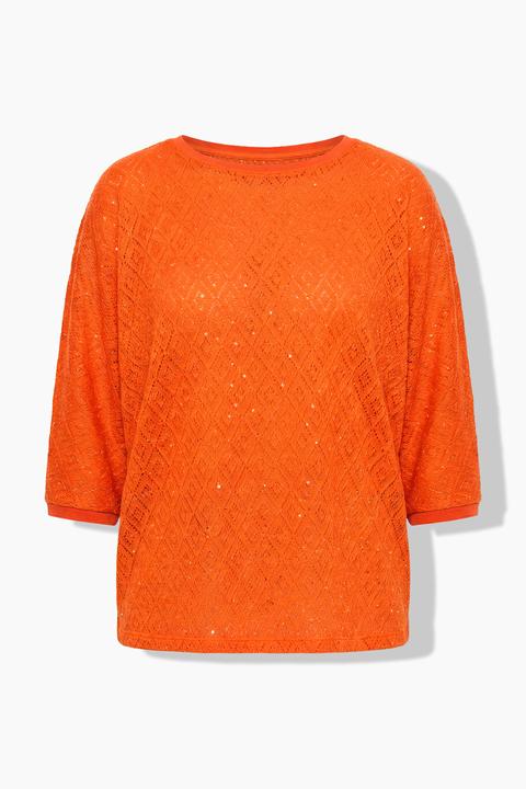 Produktbild Angel of Style Pullover, Loose Fit, Lochstrick, Fledermaus-halbarm (50, 52)