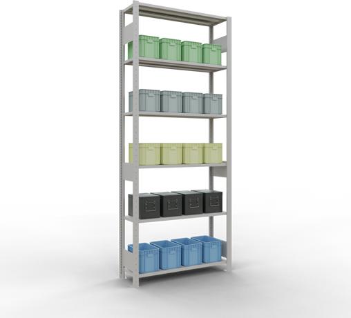 Actual product image Schulte Lagertechnik MULTIplus85 basic racking system with length ledgers