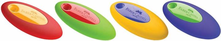 Actual product image Faber-Castell Plastic eraser OVAL, assorted colours