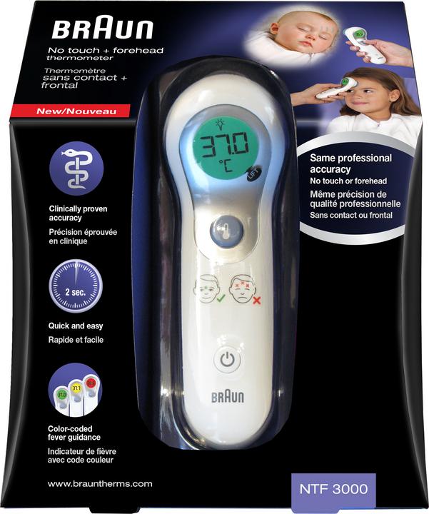 Actual product image Braun Ntf 3000 (Non-contact, Forehead)