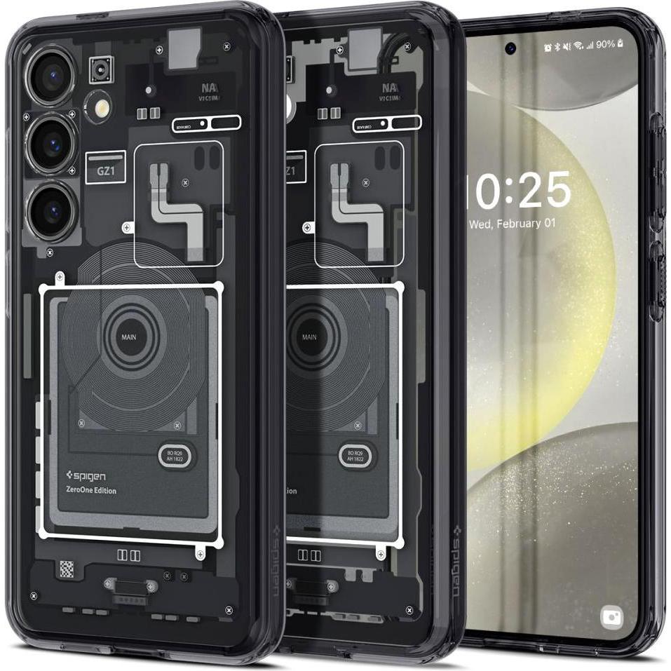 Spigen Hybrid S921 zero one ACS07350 (Samsung Galaxy S24), Smartphone Hülle, Grau