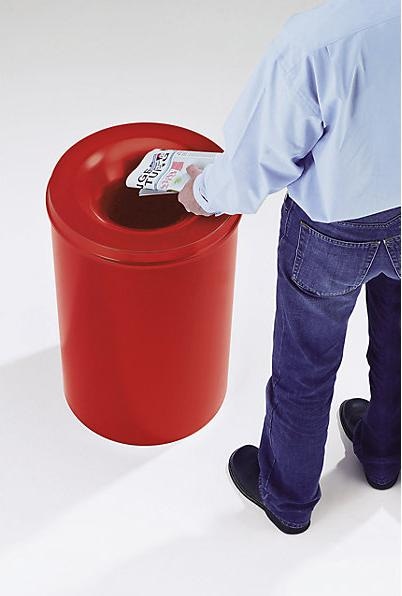 Image du produit kaiserkraft Papierkorb, selbstlöschend (50 l)
