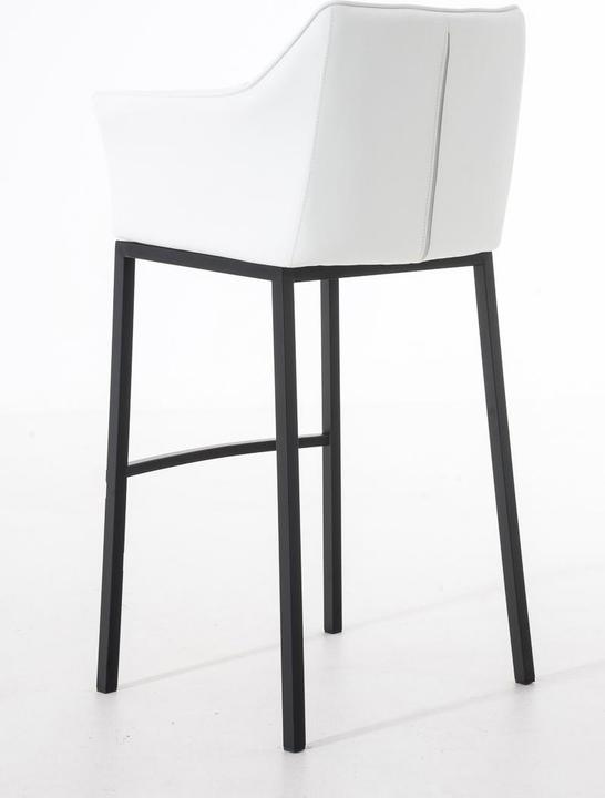 Actual product image CLP Bar stool Damaso B with 4-leg frame, white