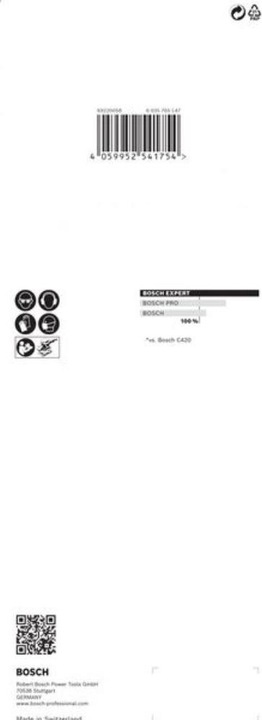 Actual product image Bosch Professional Zubehör EXPERT C470 Sandpaper with 8 holes for orbital sander, 93 x 230 mm, G 180, 10 pcs. (180)