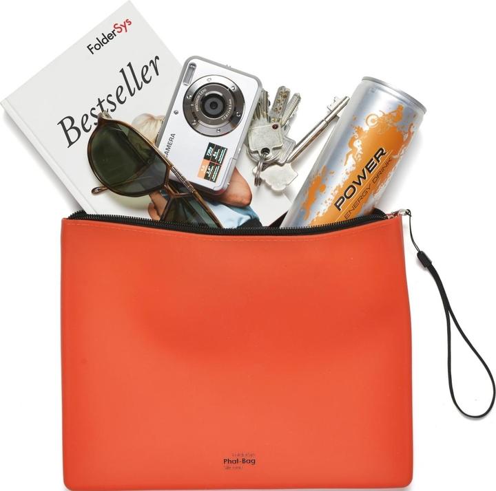 Actual product image Foldersys PHAT BAG A5 zip bag orange/black 1.2 mm (A5, 1 x)