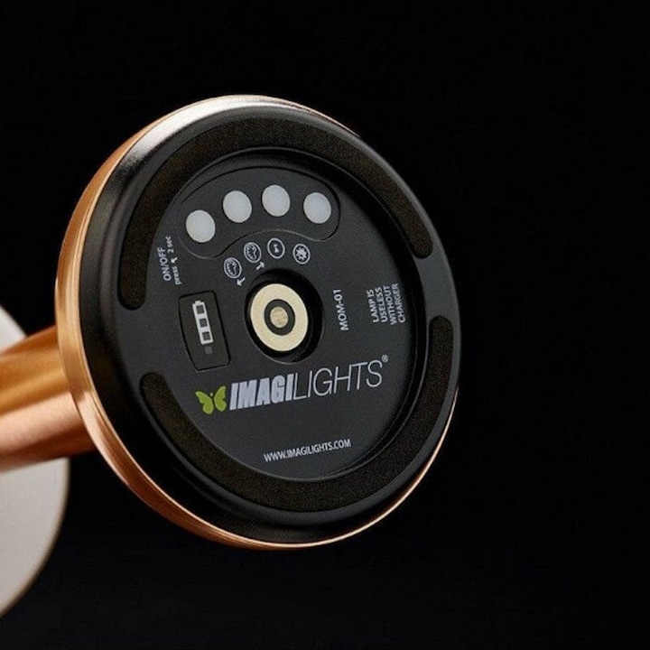 Actual product image ImagiLights Moments 6, Opal Metal Cylinder, Lampe sans fil, télécommande et chargeur non inclus (100 lm)