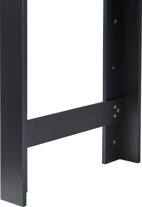 Produktbild En.Casa Bartisch Danderyd 120x60x106 cm mit 3 Ablagefächern Schwarz/Walnussoptik