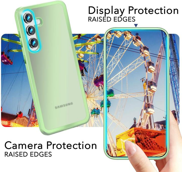 Actual product image Nalia Semi-transparent hybrid cover with protective frame (Samsung Galaxy S24)