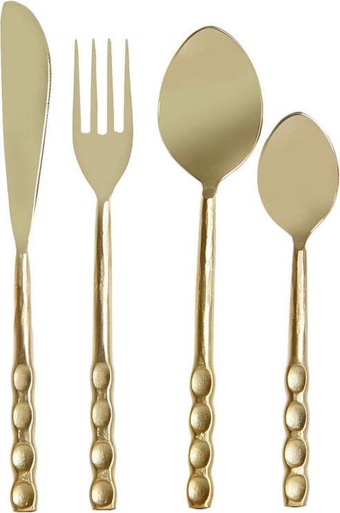DKD Home Decor Besteck Edel 4,5 x 1,5 x 21 cm 16 Stücke