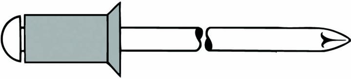 Actual product image Gesipa Blind rivet.5.0x10 S aluminium/steel