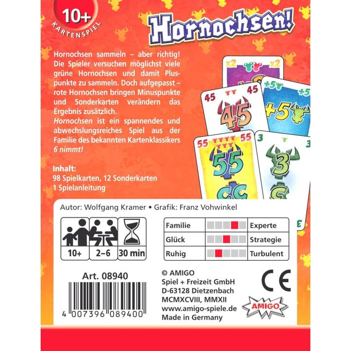 Produktbild Amigo Hornochsen! (Deutsch, 2 - 6 Spieler)