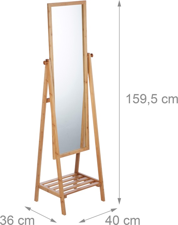 Actual product image Relaxdays Bamboo (40 x 36 x 159.5 cm)