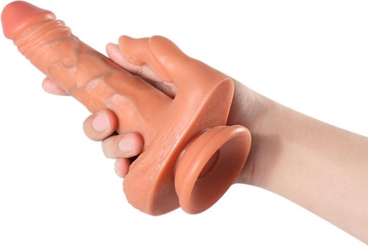 Produktbild Shequ - Julian Dildo Und Klitorisstimulator Mit Vibration Und Fernbedienung 16 cm