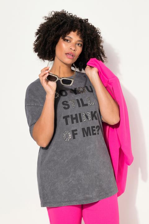 Immagine prodotto Angel of Style T-Shirt, oversized, verziertes Statement, Vintage Look, Rundhals, 1/2 Arm (46)