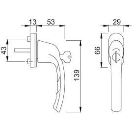 Thumbnail - Magni, Türgriff + Fenstergriff, Format 4012789591736 – Fenstergriff abschl. 0710S/u26.f1 na7503.32 (Türgriff)