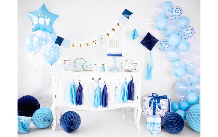 Produktbild Partydeco Luftballons Wolken Transparent/Weiss Ø 30 cm, 6 Stück (6 x)