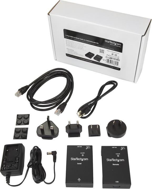 Produktbild StarTech 1 PORT USB 2.0 EXTENDER KIT (USB-A, 1 Port)