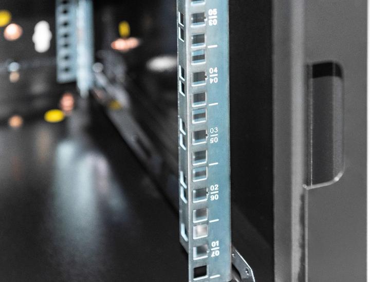 Actual product image Digitus DN-19 09U-6/6-SW Wall cabinet black (9 RU, 19 inch rack)