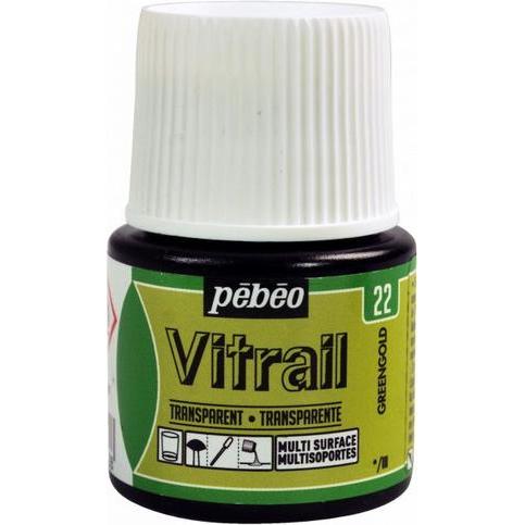 Pebeo, Colore + Vernice per fai da te, Vitrail Trasparente (45 ml)