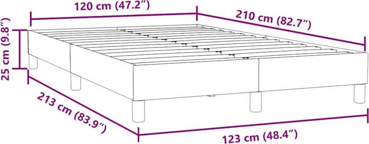 Immagine prodotto vidaXL Boxspringbett (120 x 210 cm)
