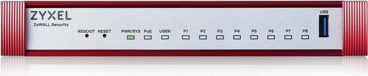 Actual product image Zyxel USGFLEX 100HP Security Bundle Firewall 1x Gbit PoE+