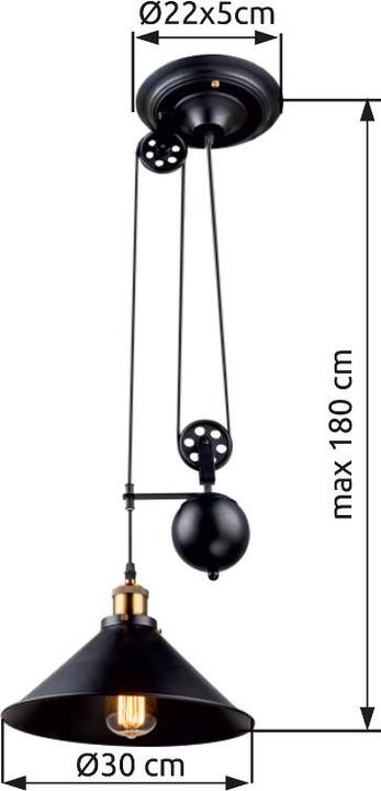 Image du produit Globo Lampe à suspendre Lenius (E27)