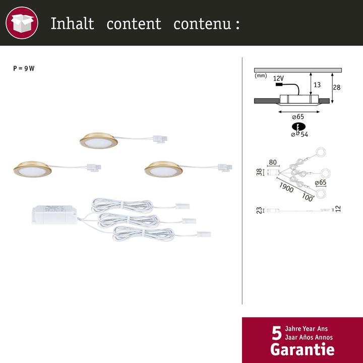 Produktbild Paulmann Möbeleinbauleuchte (540 lm)