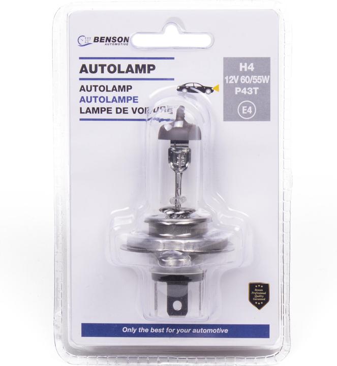 Actual product image Benson Car light h4 12V 60-55W E4 (H4)
