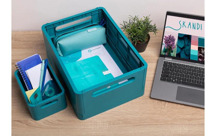 Actual product image Exacompta Boîte pliable The Smart Case mini Skandi - Bleu Pacifique